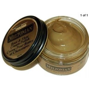 New Meltonian LIGHT BROWN 006 #6 Boot Shoe Handbags CREAM POLISH Leather Exotic